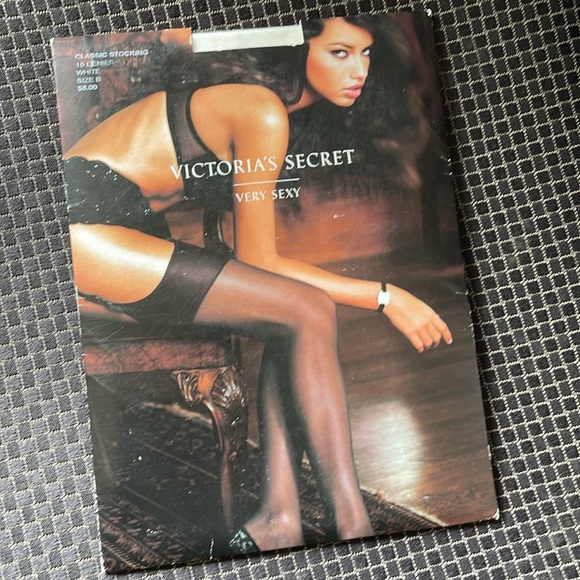 Victoria's Secret Accessories - COPY - 😈vintage Victoria Secret sexy stockings - white